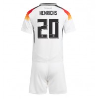 Camisa de Futebol Alemanha Benjamin Henrichs #20 Equipamento Principal Infantil Europeu 2024 Manga Curta (+ Calças curtas)